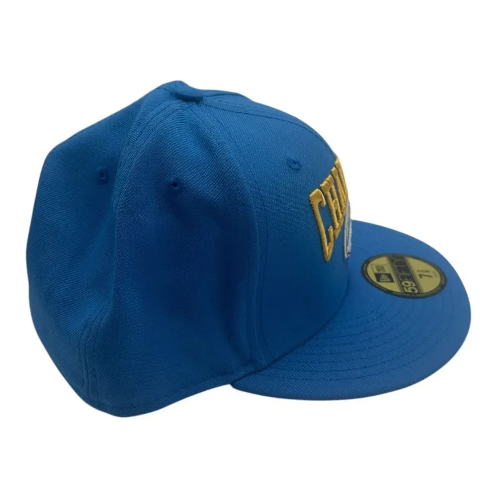New Era 59Fifty Los Angeles Chargers Hat Cap 7 3/8 Blue Throwback‎ Helmet NFL